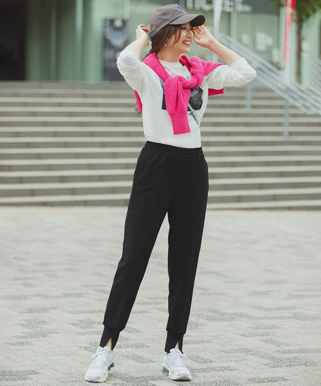 UNFILO シアーアルパカ ボリュームスリーブ ニット ピンク