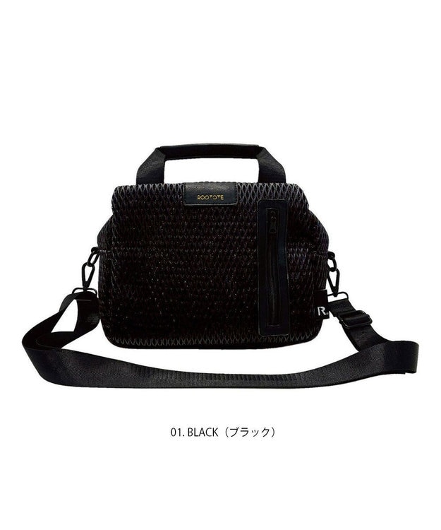 ROOTOTE 1072【軽くてしっかり!】LT.スクエア.タウニー-A 01：ブラック