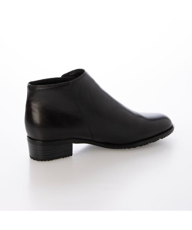 ing <ing>【WEB限定】【レイン対応】サイドファスナーショートブーツ ブラック