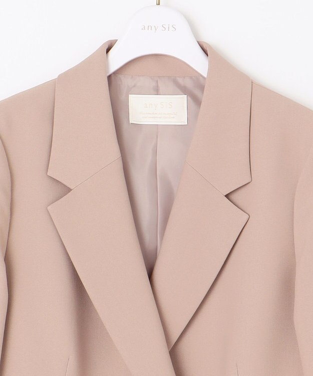 ANY SIS 【WEB・一部店舗限定】褒めらレディテーラード ジャケット ベージュ