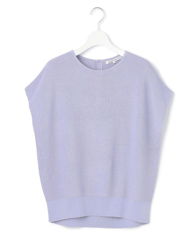 23区 【洗える】コットンアセテート オーバーサイズ ニット ラベンダー