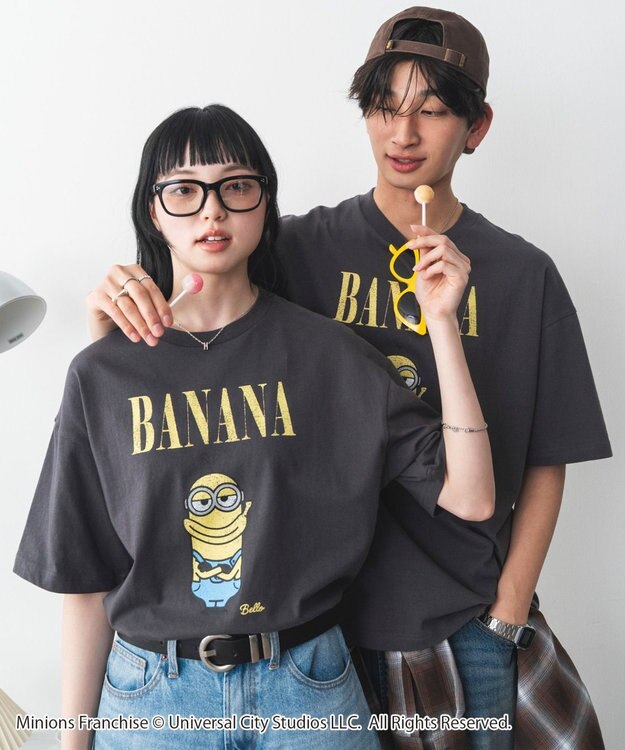 WEGO 【ミニオン / E.T. / バック・トゥ・ザ・フューチャー / デロリアン/ユニセックス着用ITEM/SMLサイズ展開】キャラクターズグラフィックT3（SS） 柄1