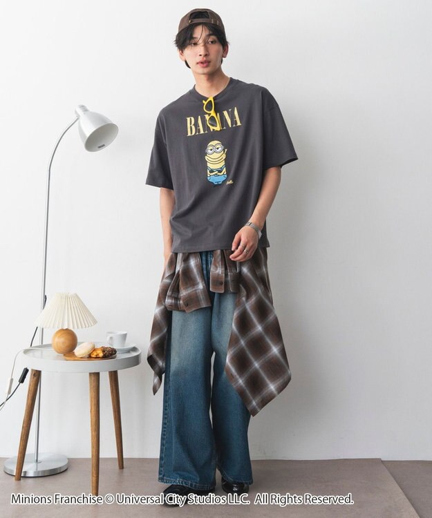 WEGO 【ミニオン / E.T. / バック・トゥ・ザ・フューチャー / デロリアン/ユニセックス着用ITEM/SMLサイズ展開】キャラクターズグラフィックT3（SS） 柄1