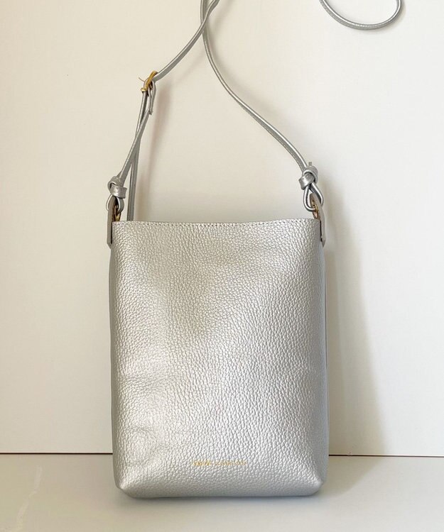 Hekhèr Le Style de Vie 新素材・新色追加【日本製】シュリンクレザー ショルダーバッグ シルバー シルバー