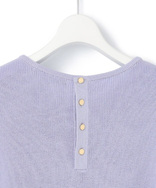 23区 【洗える】コットンアセテート オーバーサイズ ニット ラベンダー