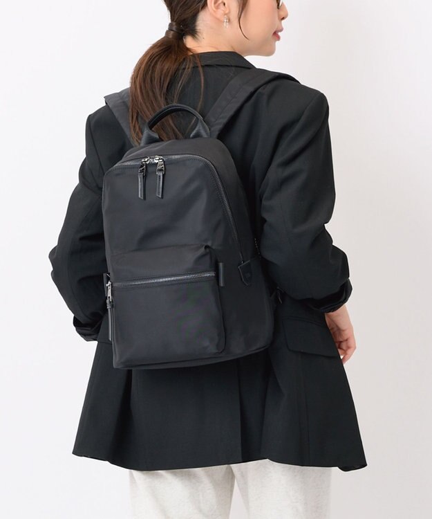 ACE BAGS & LUGGAGE W&.Day/Night ハウン スリムリュック B5サイズ 15571 ダブルアンドデイナイト ブラック