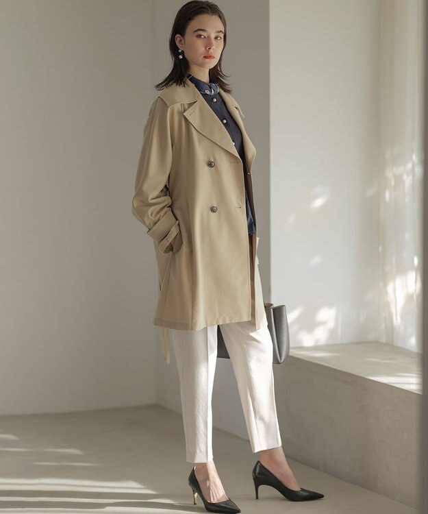 組曲 L リラクシング トレンチコート ベージュ系