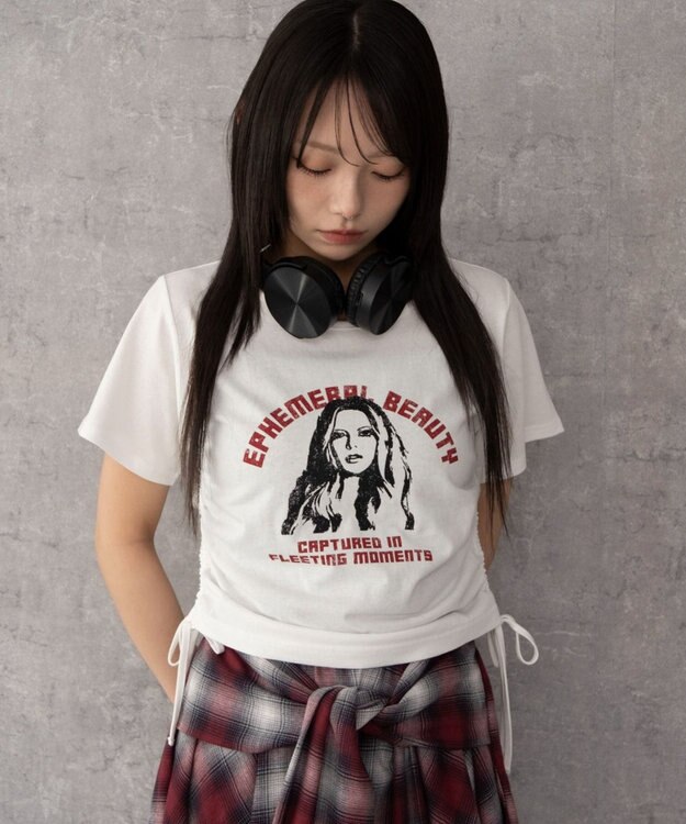 WEGO ヴィンテージライクドロストちびT ホワイト