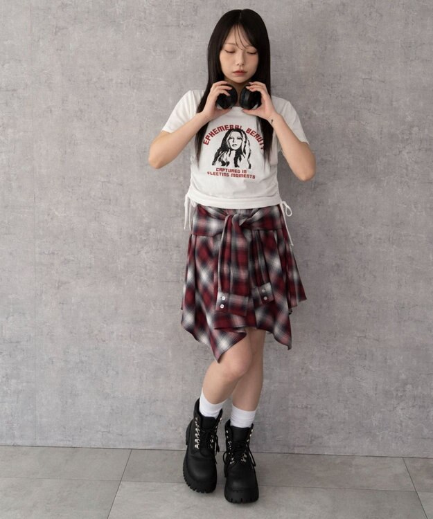 WEGO ヴィンテージライクドロストちびT ホワイト