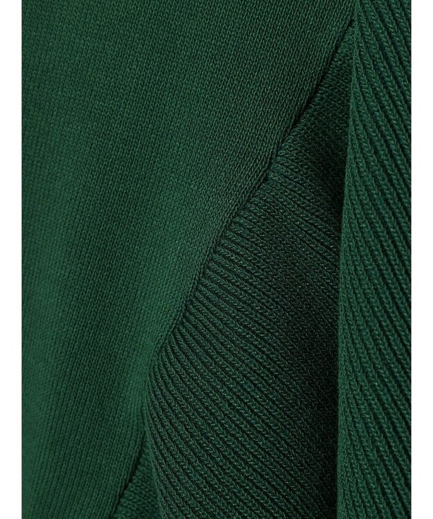 Green Parks 配色フリルニットプルオーバー Green