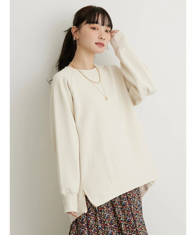 AMERICAN HOLIC サイドＺＩＰブークレチュニック Ivory