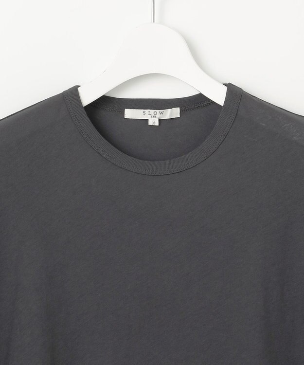 23区 【SLOW/WEB限定】シアーツイストシングルジャージー Tシャツ グレー系