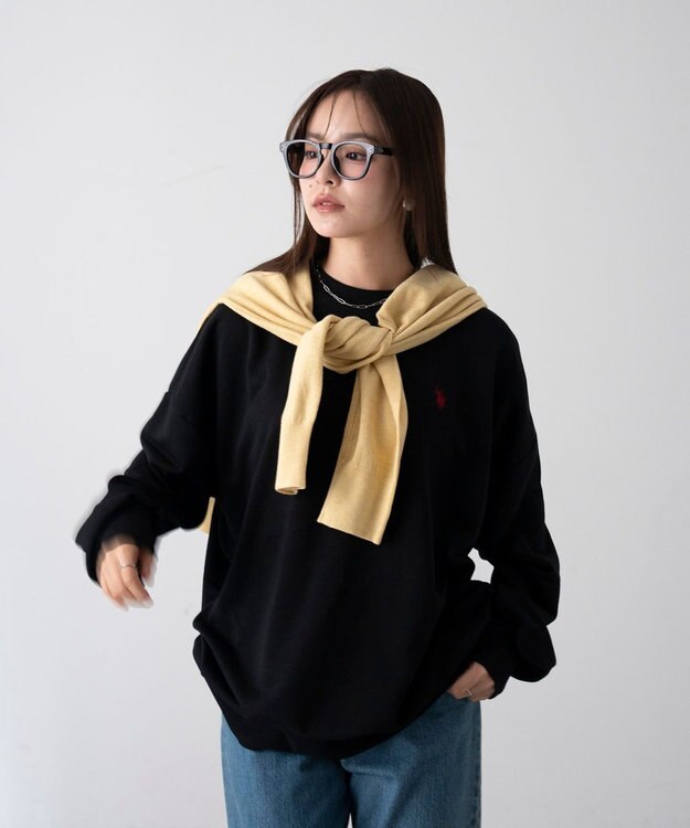 WEGO 【WEB限定/ユニセックス着用ITEM】別注USPOLOワンポイントPO ブラック