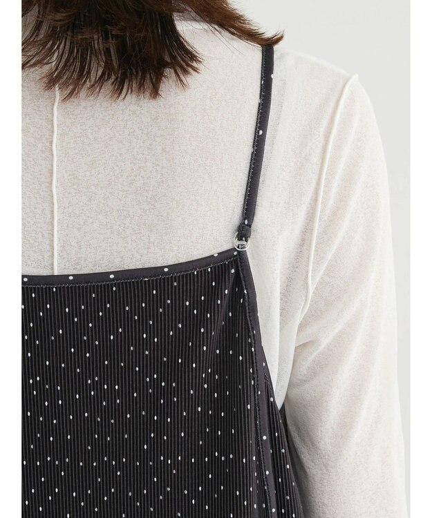 Green Parks 前後２ｗａｙ　プリーツキャミワンピース Dot