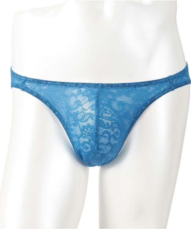 WACOAL MEN ブリーフ  【レースブリーフ】 フロント立体設計 通気性  前閉じ 下着 メンズ  GF2441 /ブロス バイ ワコールメン ブルー