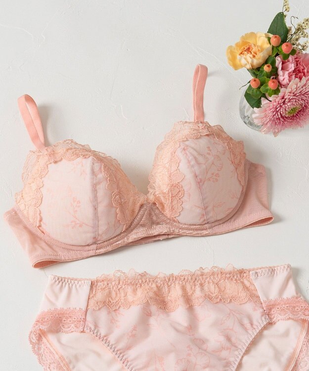 Wing 【マッチミーブラ】　ノンワイヤー　ブラがわたしに合わせてくれる　しめつけない快適な着用感　ウイング／ワコール　KB2070 ピンク