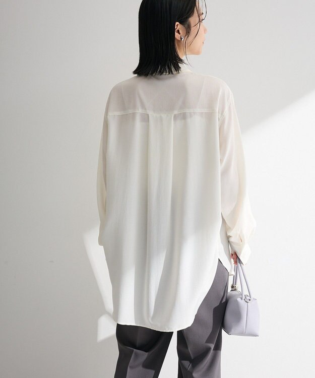 Green Parks レイヤード風ＢＩＧシャツ Off White