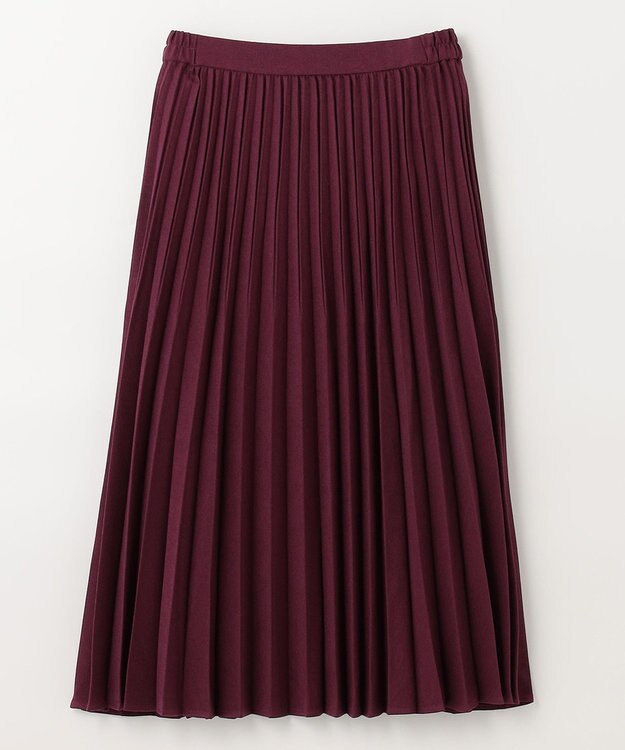ANY 【14色展開/洗える】ウーリッシュ プリーツスカート ワイン