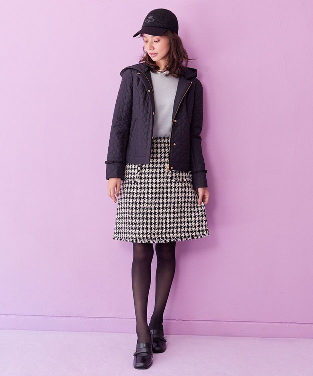 TOCCA LAURA キルティングショートコート ブラック系