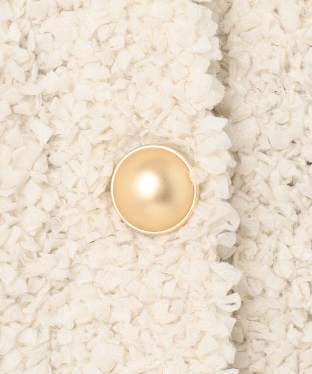 UNFILO テープフリンジニット カーディガン グレージュ