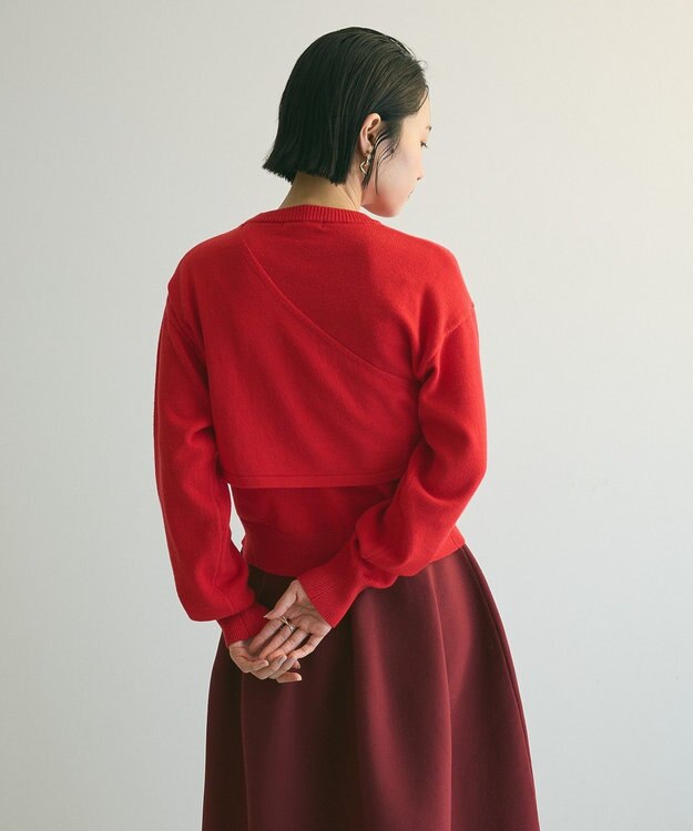 Green Parks armonia．ツイストレイヤードプルオーバー Red