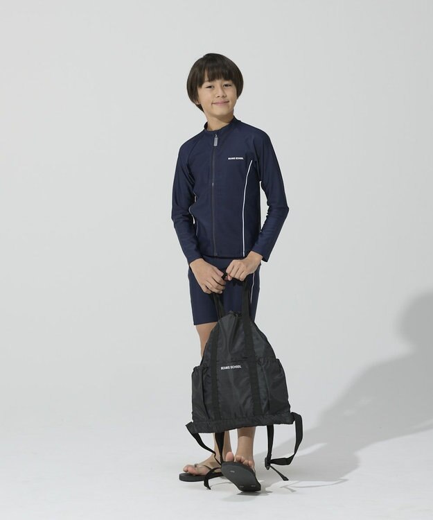 BEAMS SCHOOL 手提げバッグにもなる ナップサック ブラック