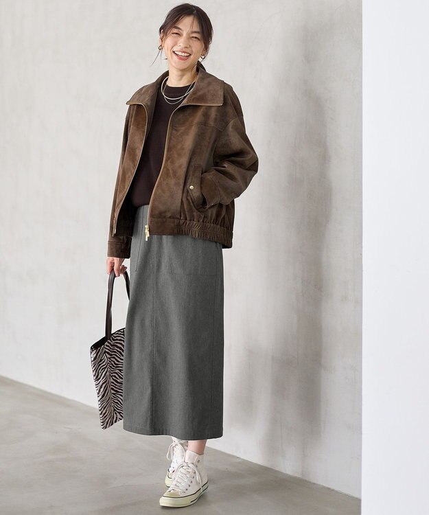 ANY 【2WAY】ボアカラーブルゾン ブラウン