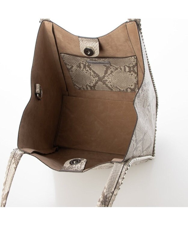 UNBILLION cachecache ボールチェーン2wayトートバッグ パイソン