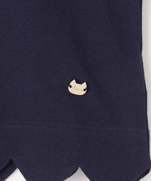 ANY KIDS 接触冷感 UVケア カーディガン ネイビー