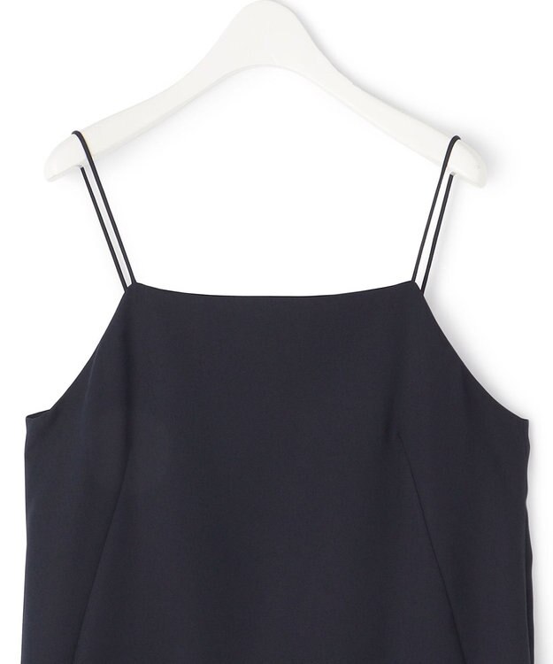 ICB 【接触冷感・UVケア・速乾・洗える】FluidBackSatin キャミソールワンピース ネイビー系