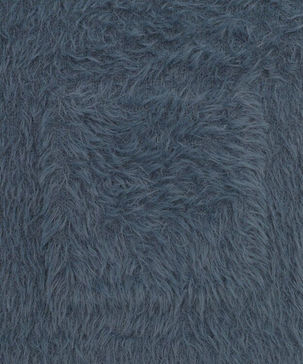 WEGO 【2025秋冬新作/ユニセックス着用ITEM/SMLサイズ展開】フェザーニットカーディガン ブルー