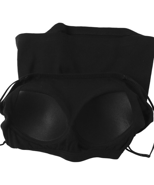 WEGO 【カップ付き/SMサイズ展開】nachumoreショートワンポイントキャミ ブラック