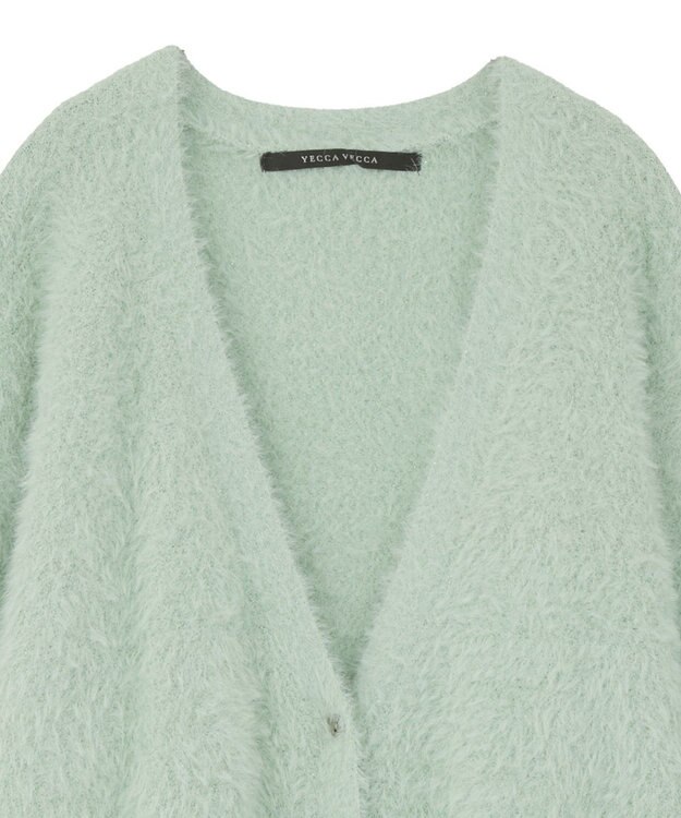 YECCA VECCA ラメシャギーカーディガン Charcoal Gray