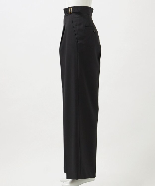 23区 【GOLD LABEL/見上愛さん着用】ウールシルクギャバジン グルカパンツ ブラック系