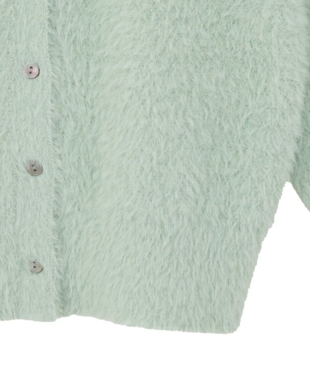 YECCA VECCA ラメシャギーカーディガン Charcoal Gray