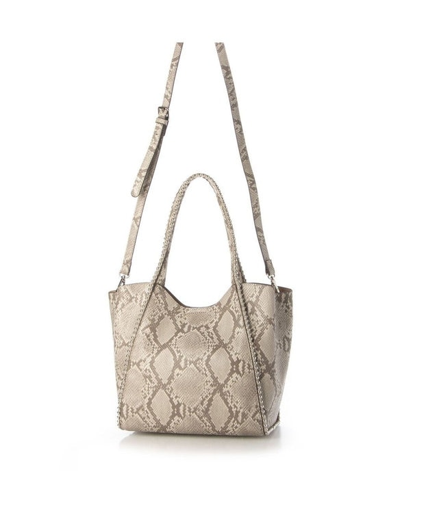 UNBILLION cachecache ボールチェーン2wayトートバッグ パイソン