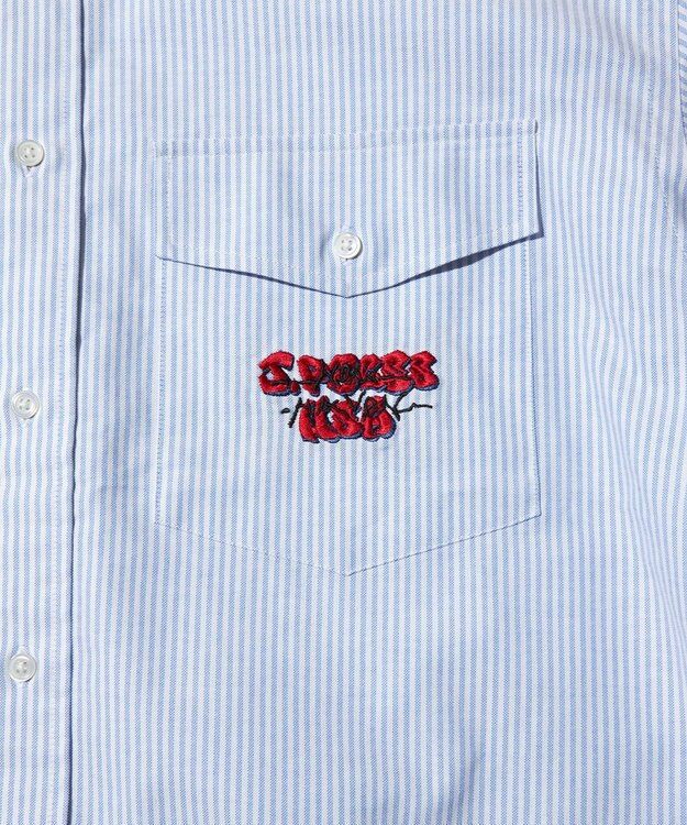 J.PRESS MEN 【J.PRESS ORIGINALS】GRFFITI B.D. OXFORD STRIPE SHIRT / BAGGY FIT ダルブルー系1