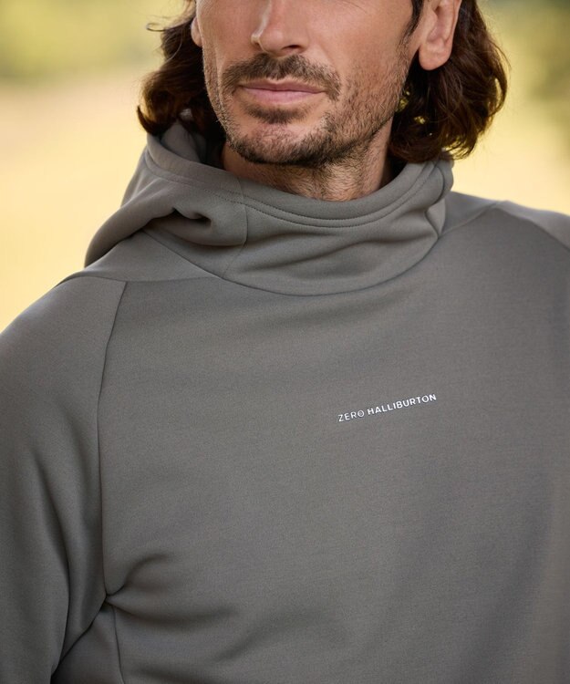 ZERO HALLIBURTON 【保温・UVカット】 スウェットフーディー ZHG-M5A6 85120 カーキ