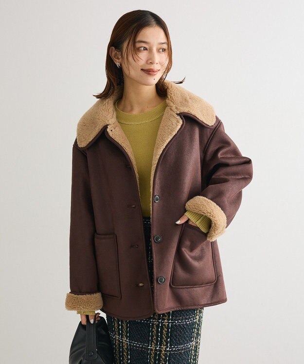 Green Parks フェイクムートンジャケット