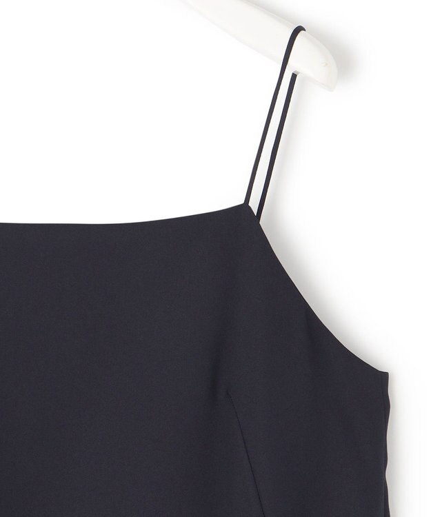 ICB 【接触冷感・UVケア・速乾・洗える】FluidBackSatin キャミソールワンピース ネイビー系