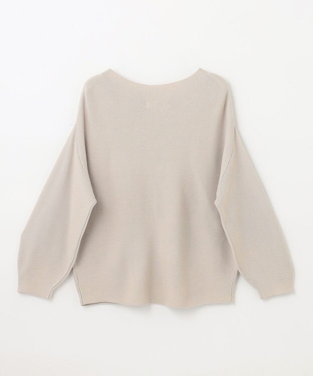 ANY 【洗濯機可】パフスリーブガーターニット サンドベージュ