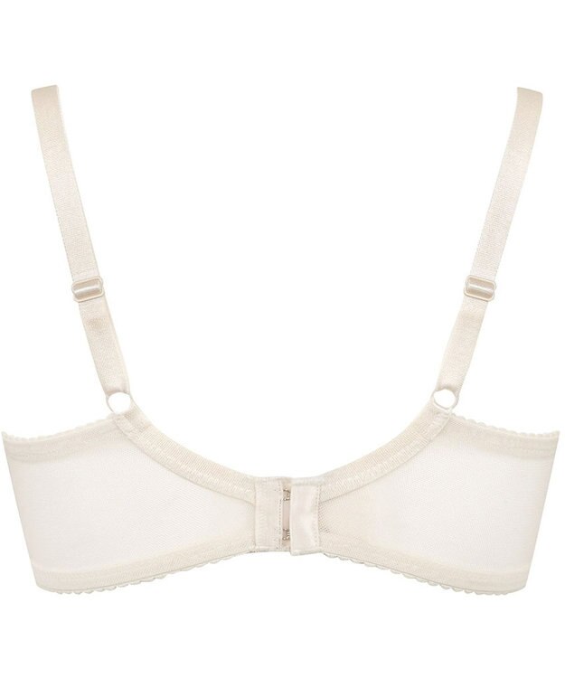 WACOAL 【リボンブラ 脇すっきり】 ブラジャー 脇高設計 着やせシルエット 谷間をメイクしてキープ Gカップまで対応 大きいサイズ レディース BRB433 /ワコール ベージュ