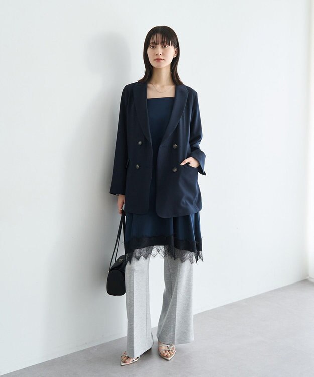 YECCA VECCA フェイクレザーミニボストンバッグ Silver