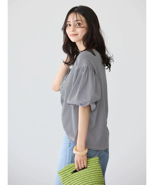 AMERICAN HOLIC ボリュームスリーブカットプルオーバー Border