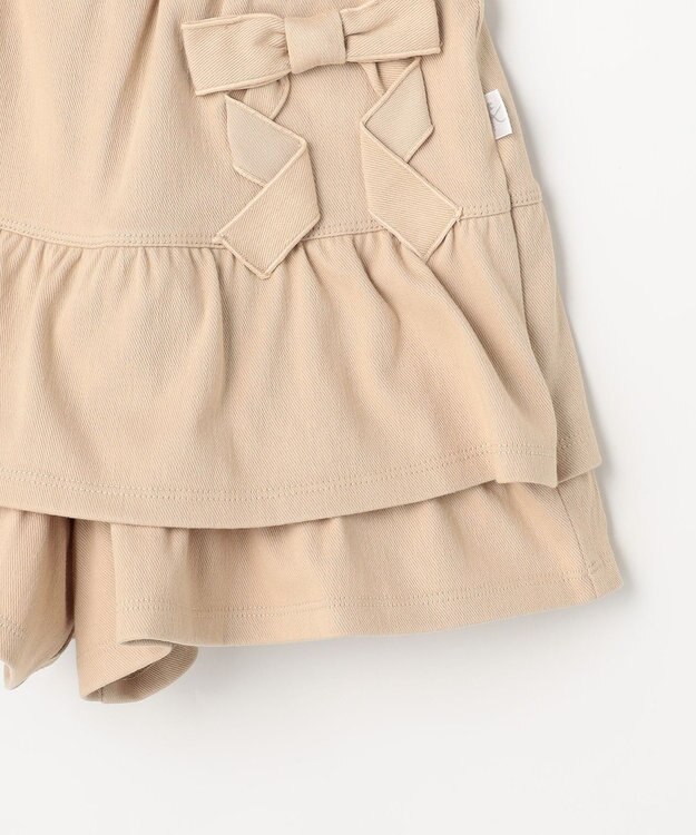 組曲 KIDS 【110-140㎝】リボンティアード キュロット ベージュ