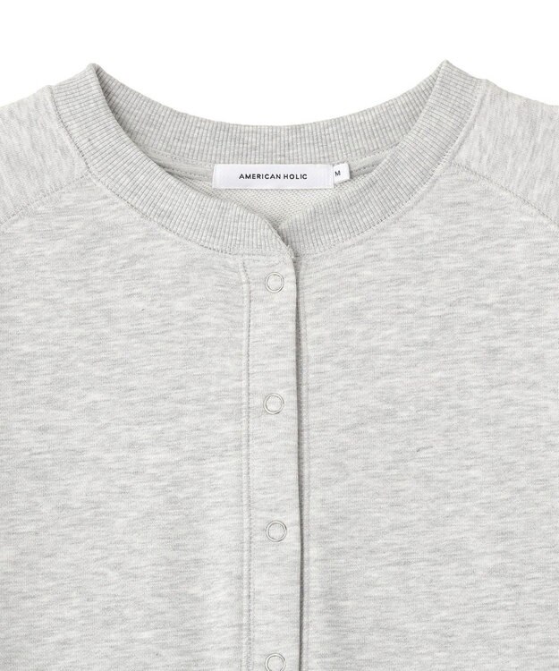 AMERICAN HOLIC リングドットボタンカーディガン Light Gray Mixture