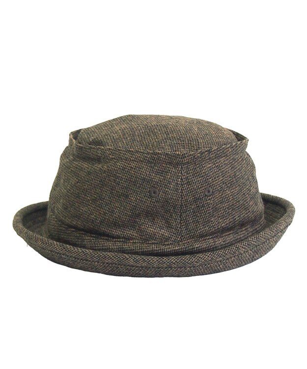 ATRENA 【Lサイズあり】ツイードポークパイ ハット ブラック