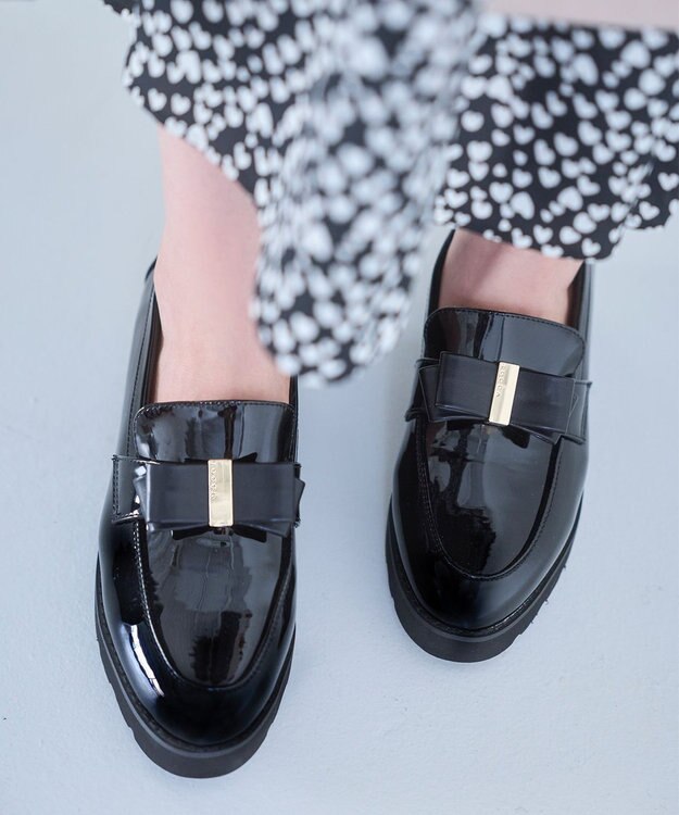 TOCCA NOBLE RIBBON LOFER SHOES ローファー ブラック系