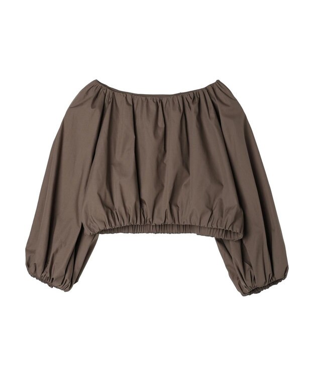 Green Parks ■ＥＳＣＡＲ　ギャザーショートプルオーバー Gray Beige