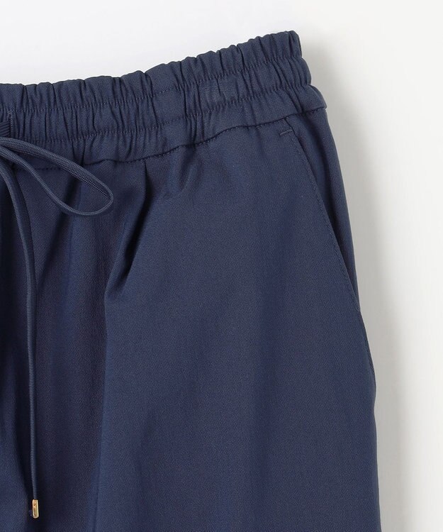 ANY L 【洗濯機可/ウエストゴム/ストレッチ/裏起毛】エブリデイベーシックテーパードパンツ ネイビー